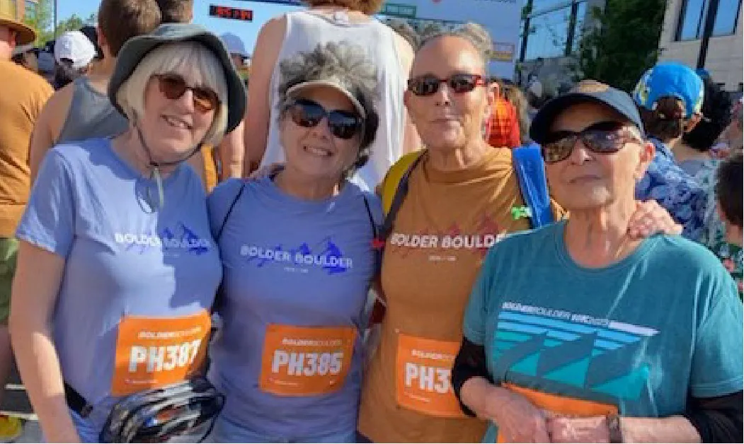 Group getting ready for a race